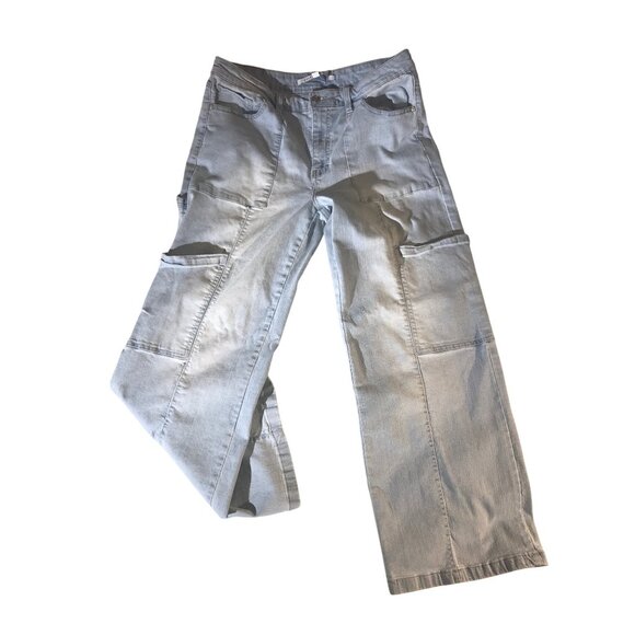 Celebrity Pink Denim - Celebrity Pink Junior Light Wash Denim Baggy Carpenter Jeans